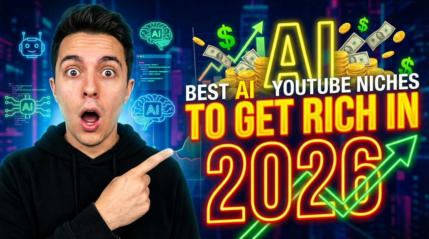 Best AI YouTube Niches to Get RICH in 2026